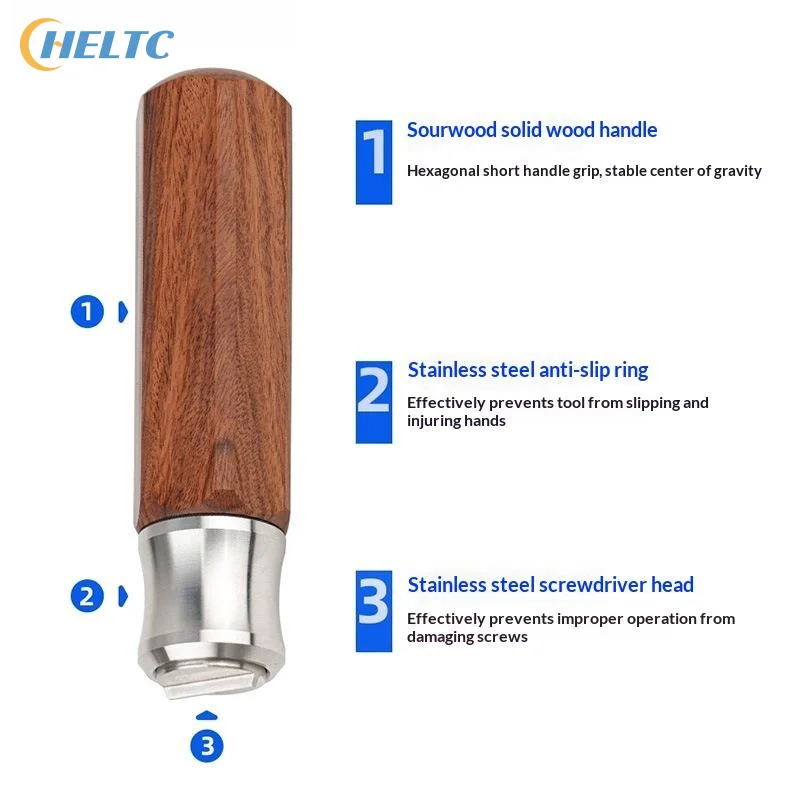 1pc New Woodworking Plane Adjustment Screwdriver Stainless Steel Rosewood Handle Planer Iron Tool Carpenter Adjustment Tool