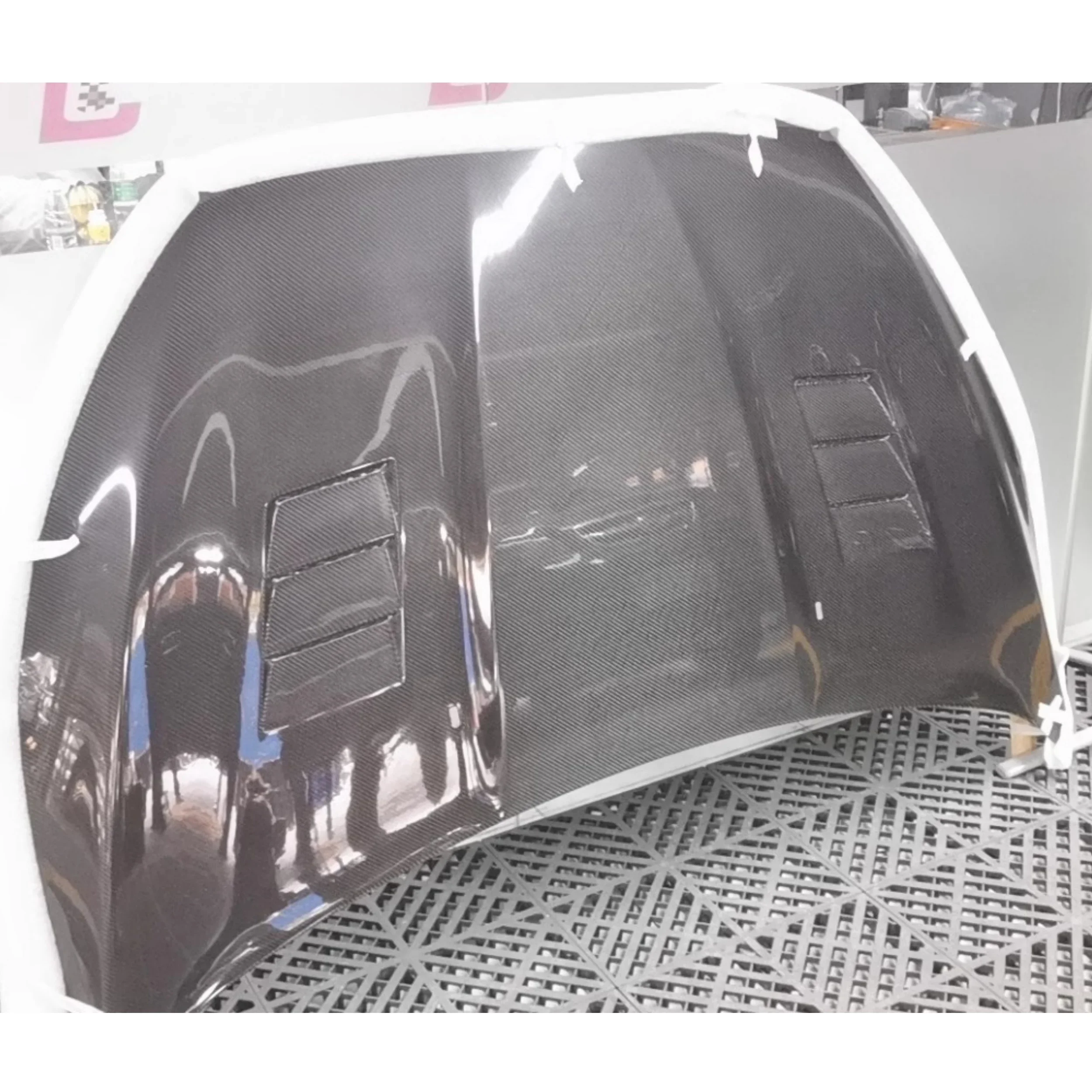 Carbon fiber Engine Cover for Ford Focus 2015-2018 modified MK3 MK3.5 Hood scoop assembly Bonnet Body kit Car Accessories