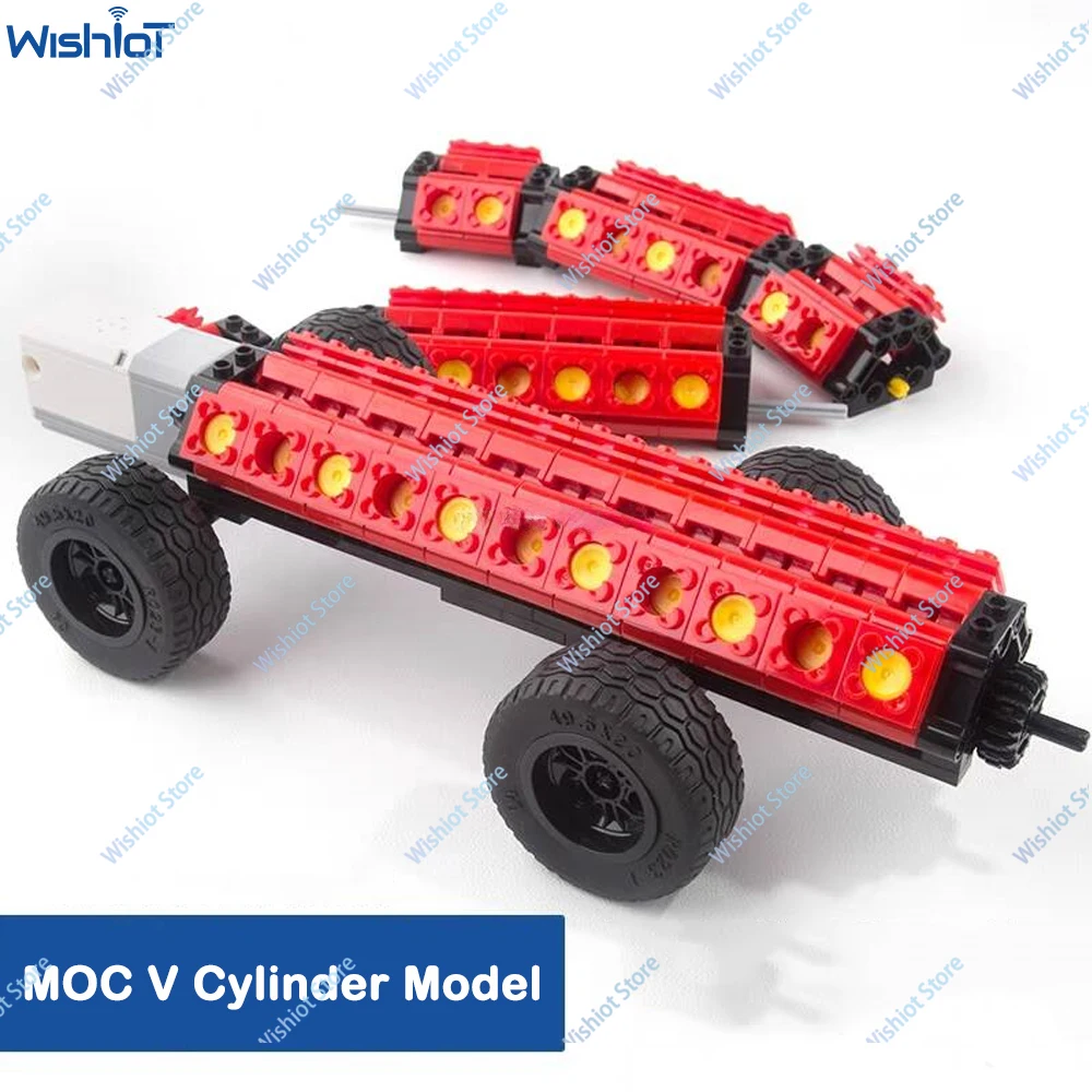 

MOC Creative Technical Parts Kit V1 V2 V4 V6 V8 V10 V12 V16 V18 V20 V22 Engine Cylinder Model High-tech Car DIY Building Blocks