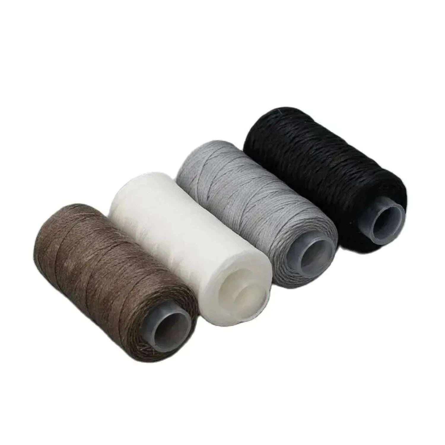 Hand Woven DIY Leather Wax Thread for Sewing Projects - 150D Colourful Polyester Binding Flat Wax Rope 50m/Shaft