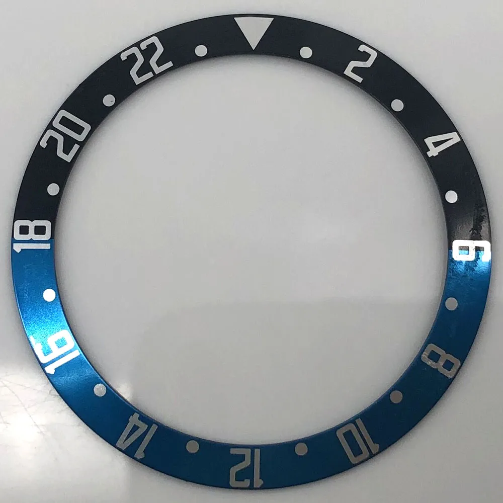 Outer Diameter 39.5mm Aluminum Bezel Watch Parts Fit 41mm Automatic Mechanical Case Red Blue Green Black Brown