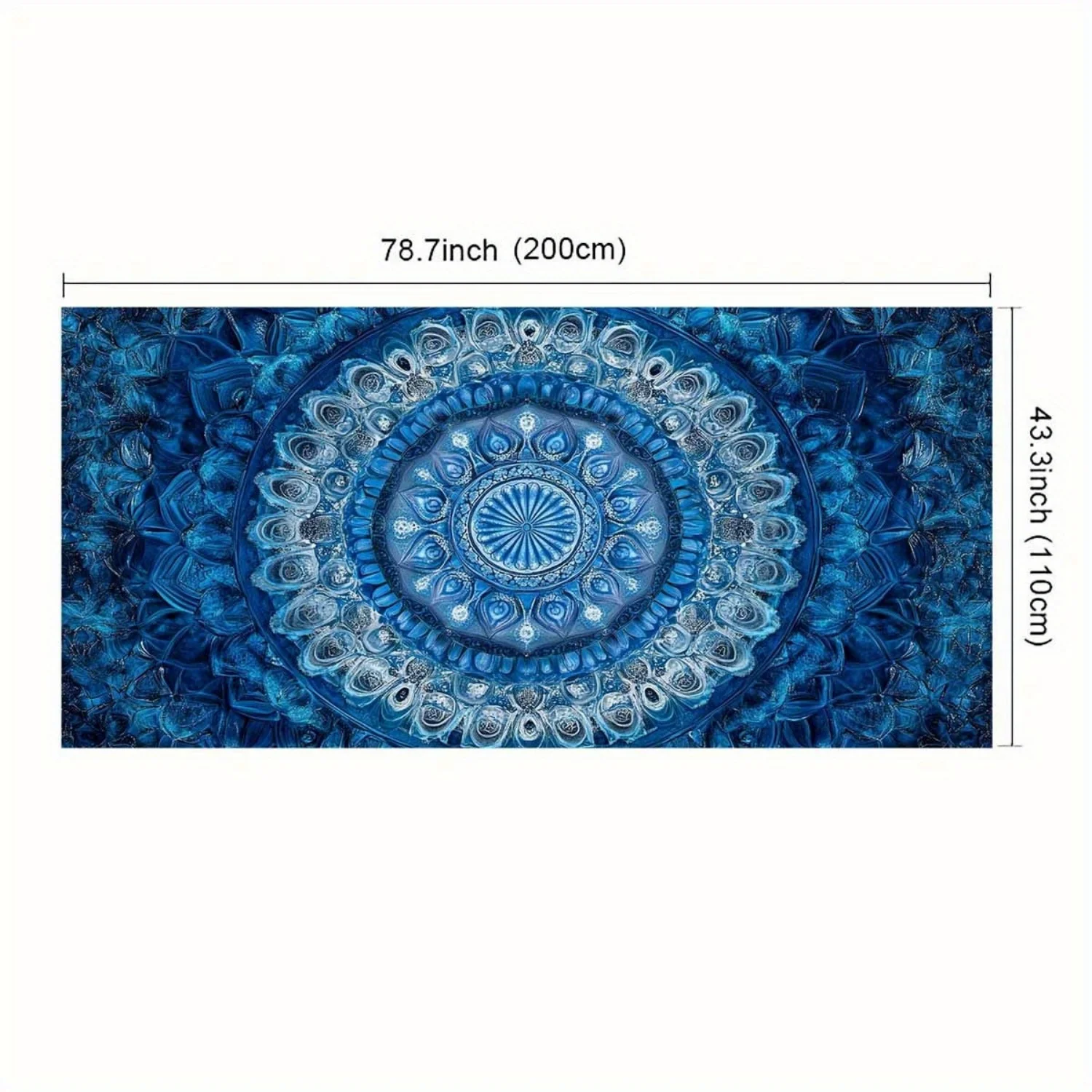 One Piece of a Beach Towel Featuring a Mandala Floral Design.Used As a Beach Wrap,Sarong for Multiple Ways to Wear It view 3