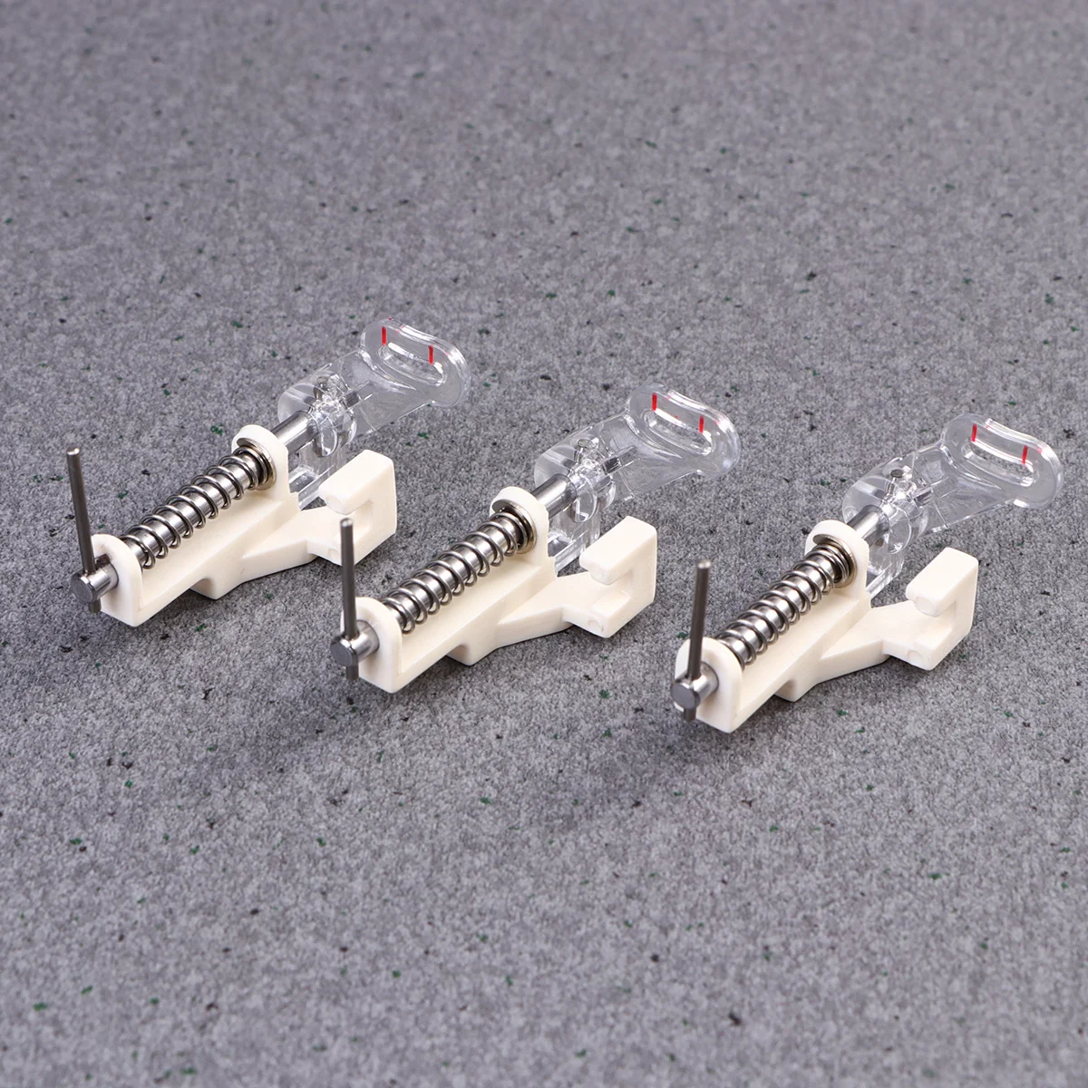 3 stks Naaimachine Naaivoet Open Dicht Teen Staal Plastic Lente Quilten Borduurvoet Voor Lage Schacht Universele Fit Gratis