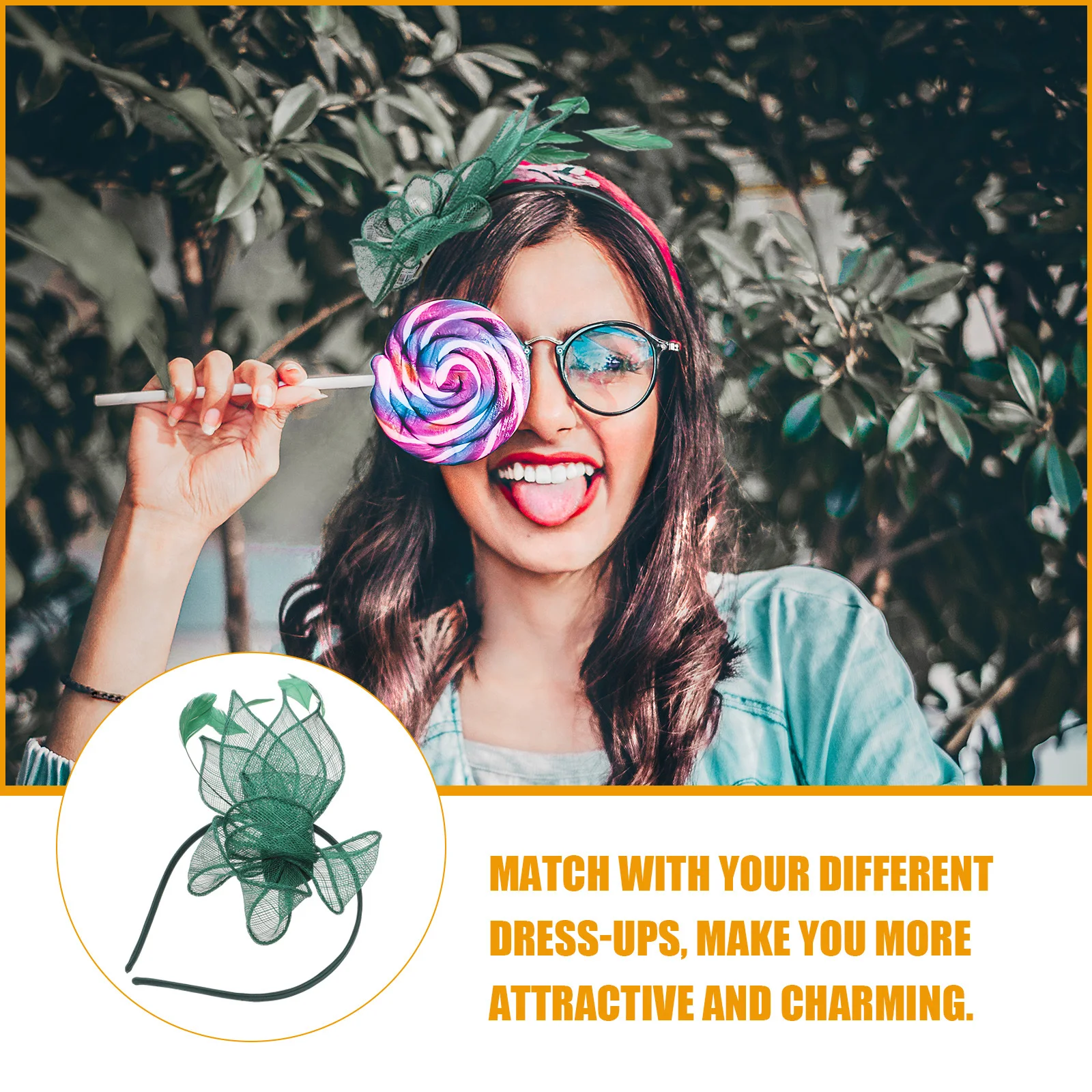 

Dark Blue Small Hat Hair Band Clip Vintage Fascinator For Women Wedding Tea Party Formal Event Cocktail Accessory