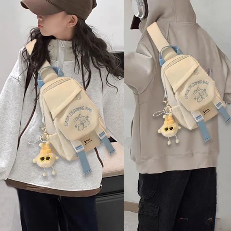 

Outdoor Crossbody Bag Spring Trip Children's Chest Bag Lightweight Elementary School Single oulder Bag Travel Small Bapa