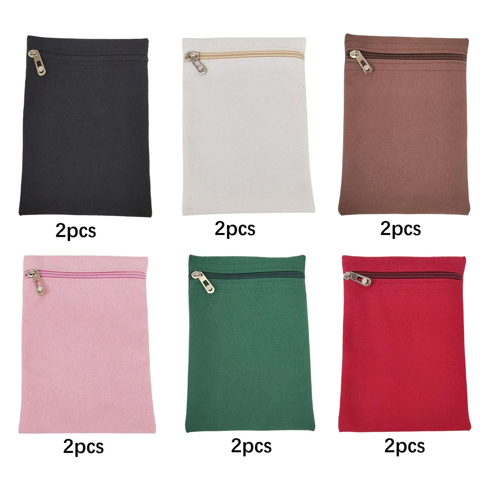 Sew on Canvas Pocket for Jackets Coats Sweatshirts Zipper Phone Pouch Hidden Inner Storage Travel Security Solution