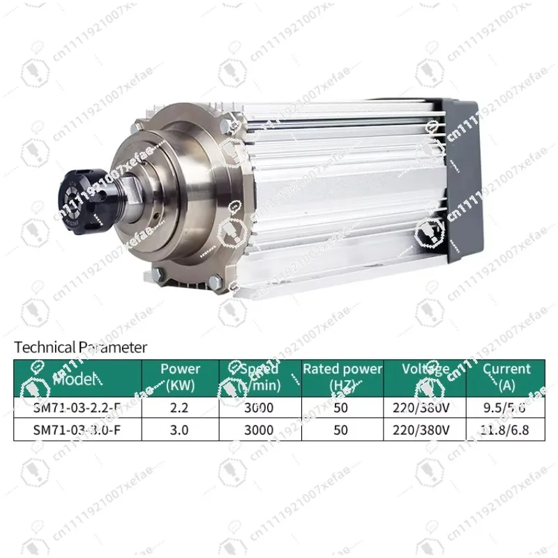 3KW CNC router spindle motor air cooling spindle