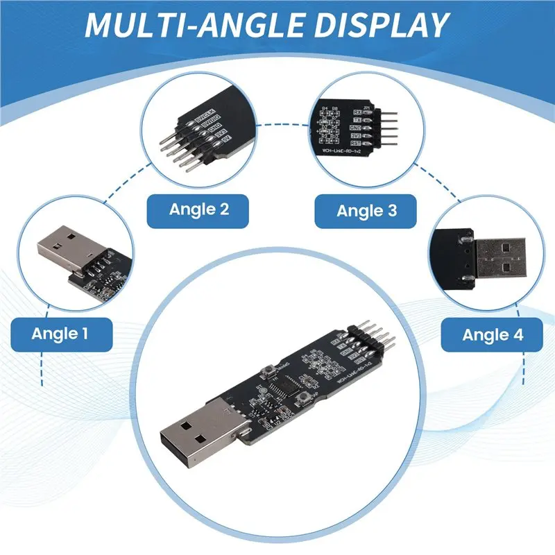 Highly Recommended WCH Linke CH32V003 EVT MCU Download Debugger RISC-V Architecture MCU/SWD Interface Chip 1 Serial Port To
