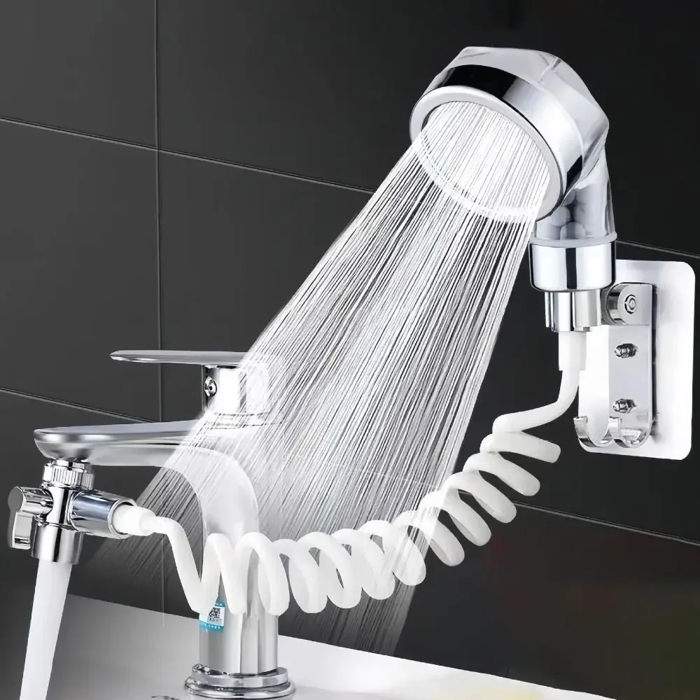 

Выдвижной водяной шланг, соединитель для водопроводного крана, подвесная универсальная насадка для душа, пластиковый фильтруемый разветвитель для кухонной раковины, ванная комната