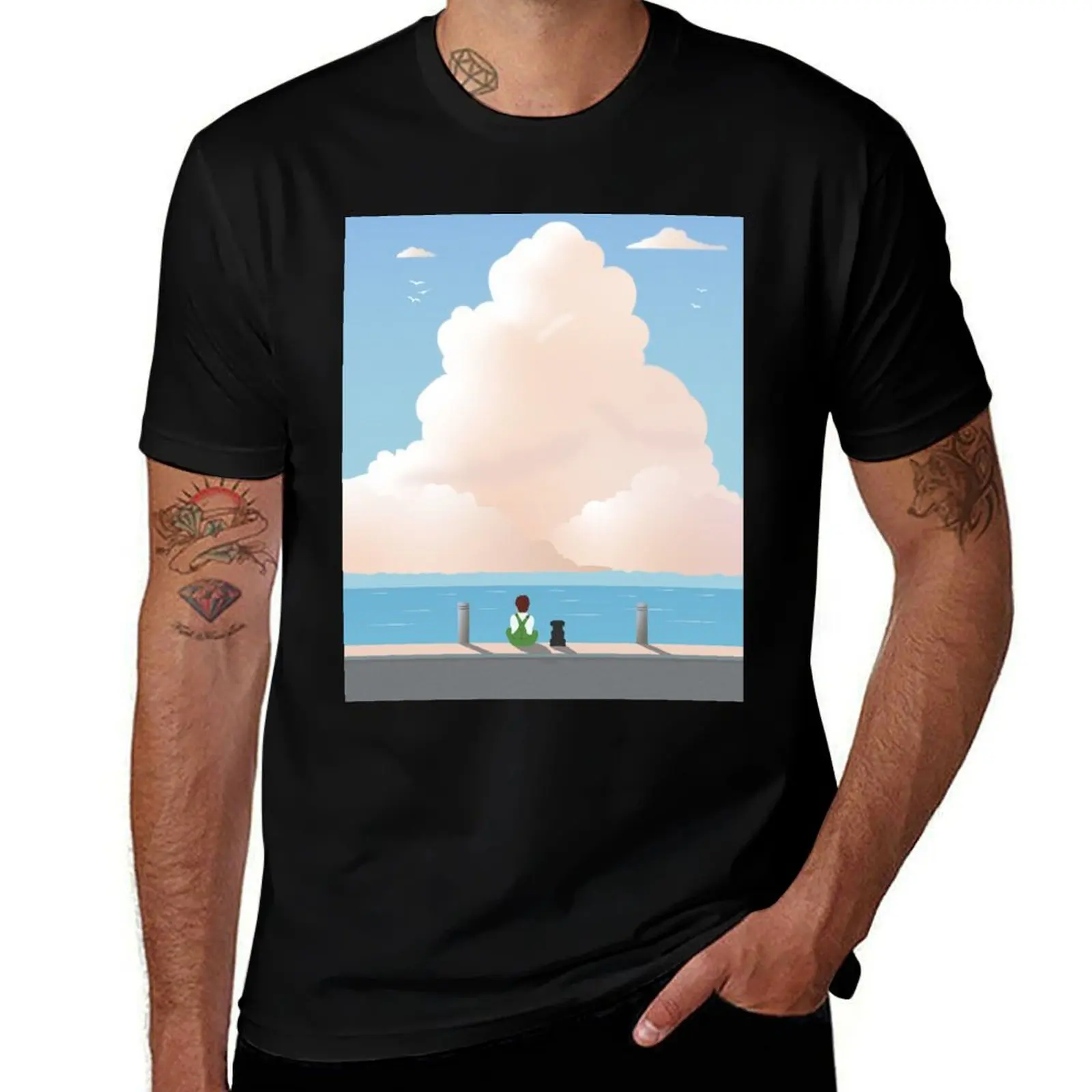 

Ghibli Shore T-Shirt t shirt man luxury man graphic t shirt man t shirt graphic T-shirt