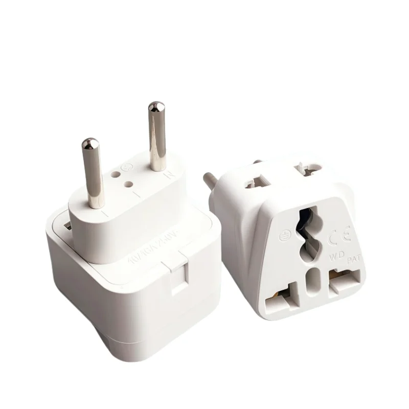 2 in1 universal EU Plug Adapter Convert Plug WDI-9C EUpower Plug European Round 2 Pins Travel Adapter 1pcs