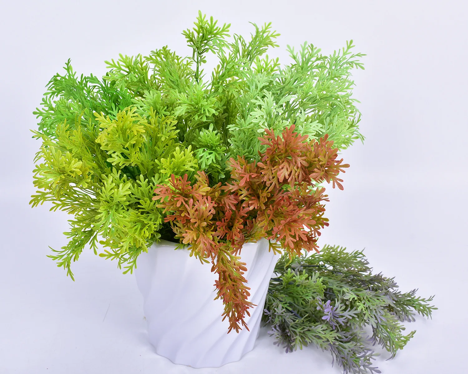 5 Fork Artificial Plants Chrysanthemum Grass Plastic Ferns Green Leaves Fake Flower Plant Wedding Home Decoration Table Decors