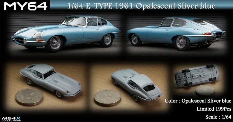 MY64 1:64 E-TYPE 1961 Resin Model Car