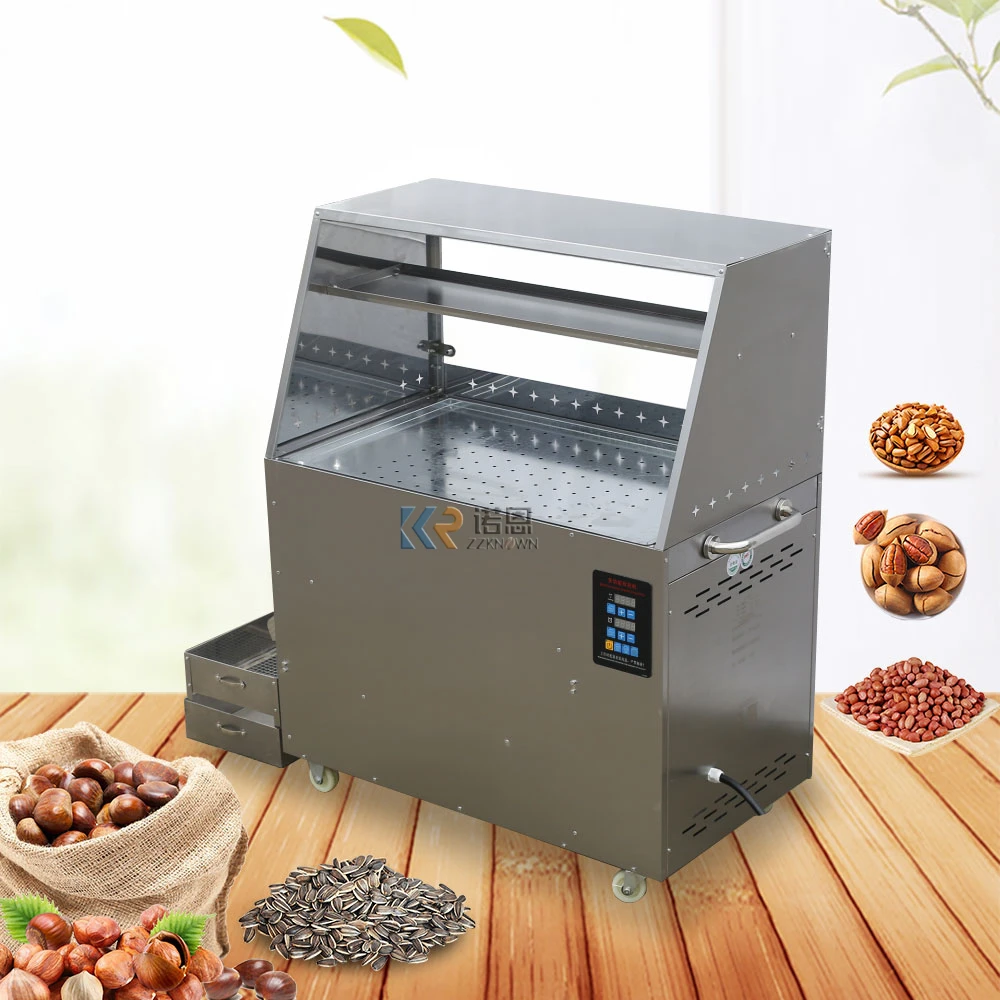 

2023 Electric Peanut Roaster Machine Coffee Beans Roasted Cashew Nuts Sesame Bean Pistachios Almond Nut Peanut Roasting Machine