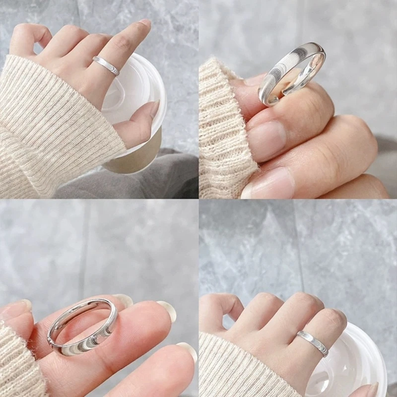 Modern Ripples Decorated Rings Stylish Rings Accessory for Fashion Lovers