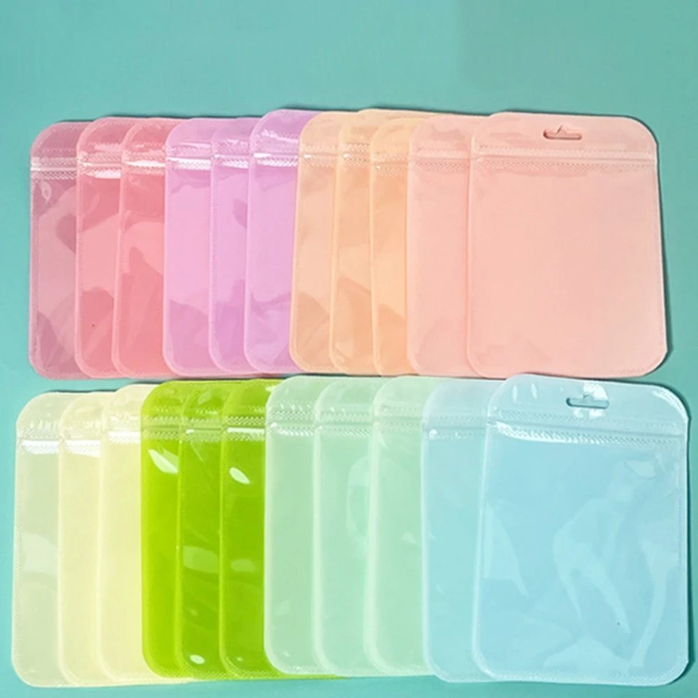 

50pcs 10.5x15cm Cute Mylar Packaging Bag Resealable Foil Pouch for Food Storage Lipgloss Jewelry Display Small Business Supplies