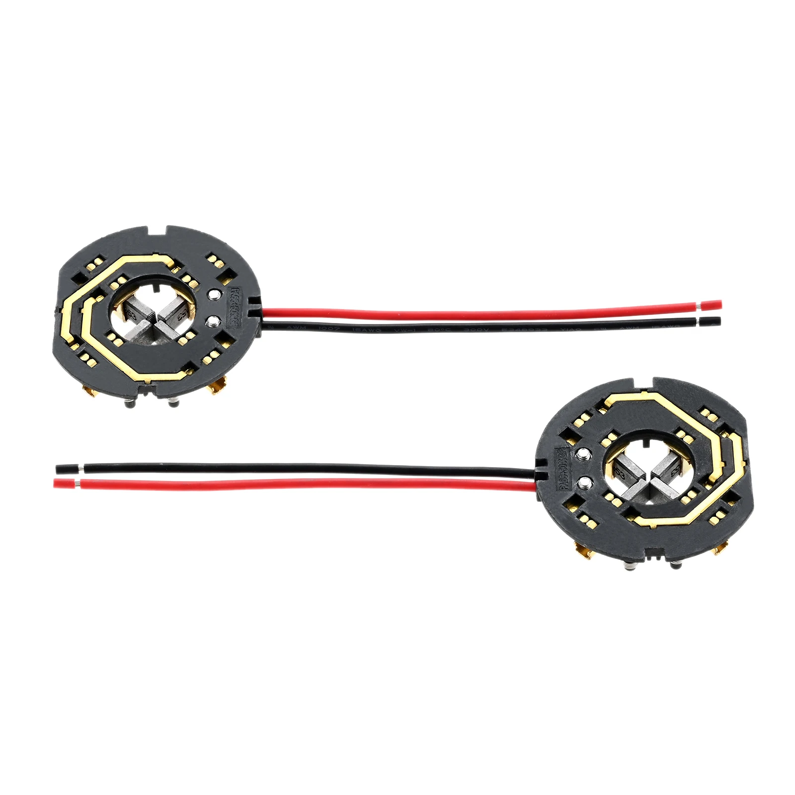 2Pcs Carbon Brushes 22-22-1630 for Milwaukee M18 Drill 2602-20 265020 C18ID C18PD MW1 Impact Driver 1.5A Black Negative Red Wire