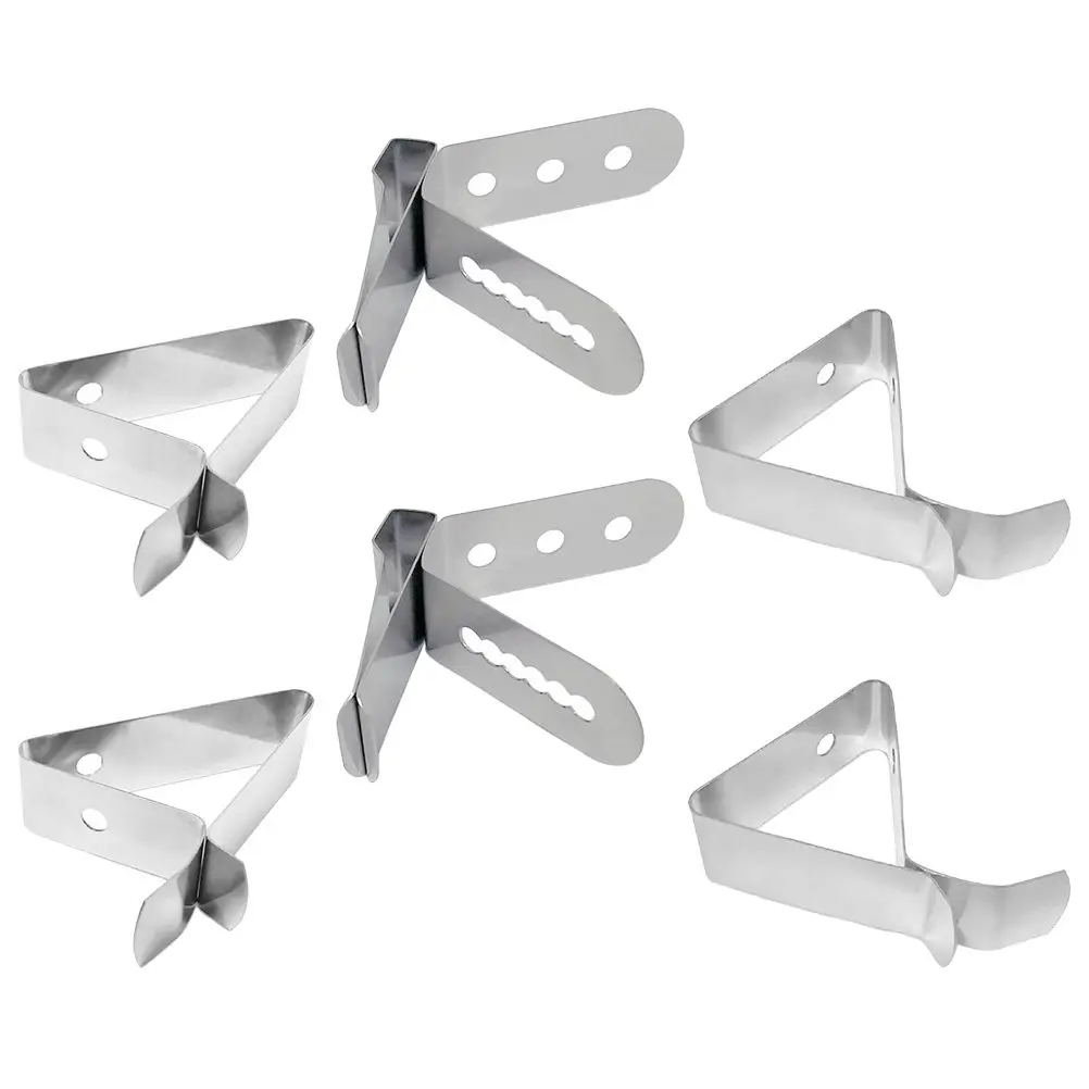 6Pcs Thermometer Clip Holders Stainless Steel Coffee Cup Probe Clamp Food Grade Metal Temperature Probe Holder Prevent Scalding