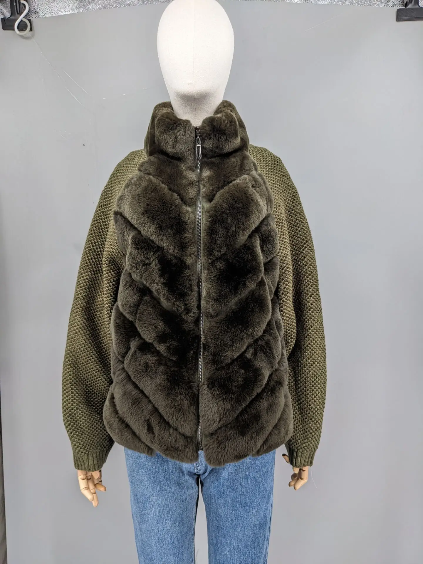 Black Friday Bestseller | Winter Rex Rabbit Fur Sweater Jacket | LAST STOCK • Lock Price | In Stock Select Sizes Only 250811