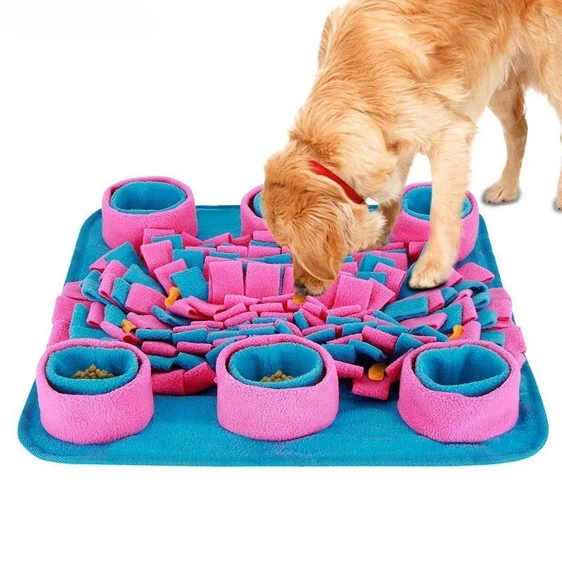 Pet Dog Snuffle Mat Nose Smell Training Sniffing Pad Dog Puzzle Toy Slow Feeding Bowl Food Dispenser Carpet Washable Dog toys