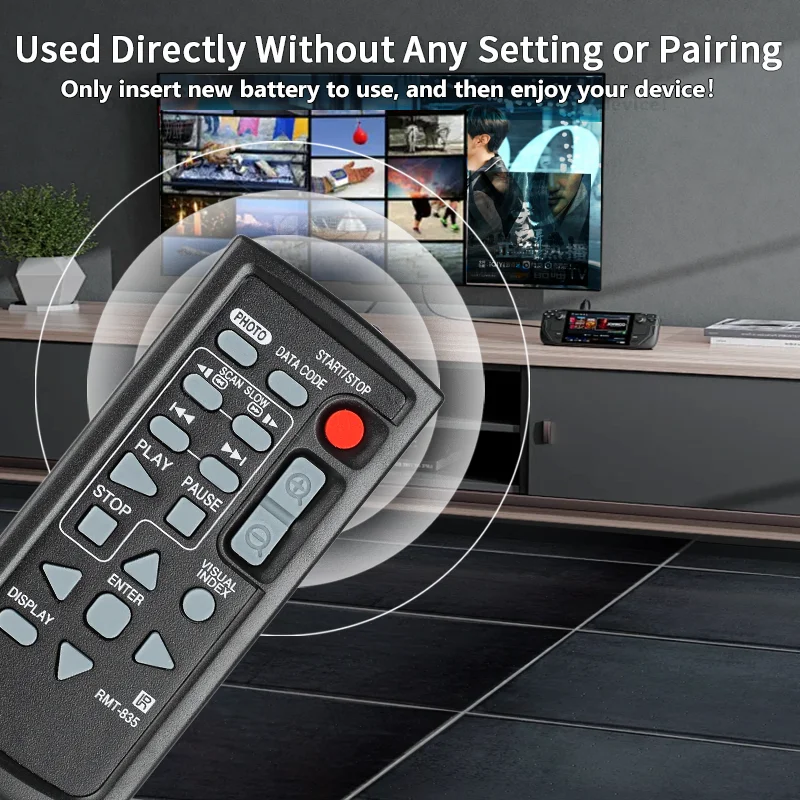 RMT-835 For Sony Remote Control Replacement , For Sony Camcorder HDR-PJ580E PJ790E PJ820E CX900E XR350 CX370 PJ760 CX760