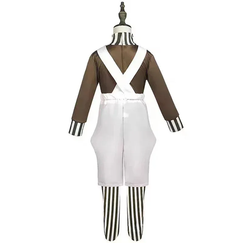 

Movie Charlie Chocolate Factory Cosplay Costume Halloween Children's Day Stage Performance Costumes Party Top Camisole Pants Set