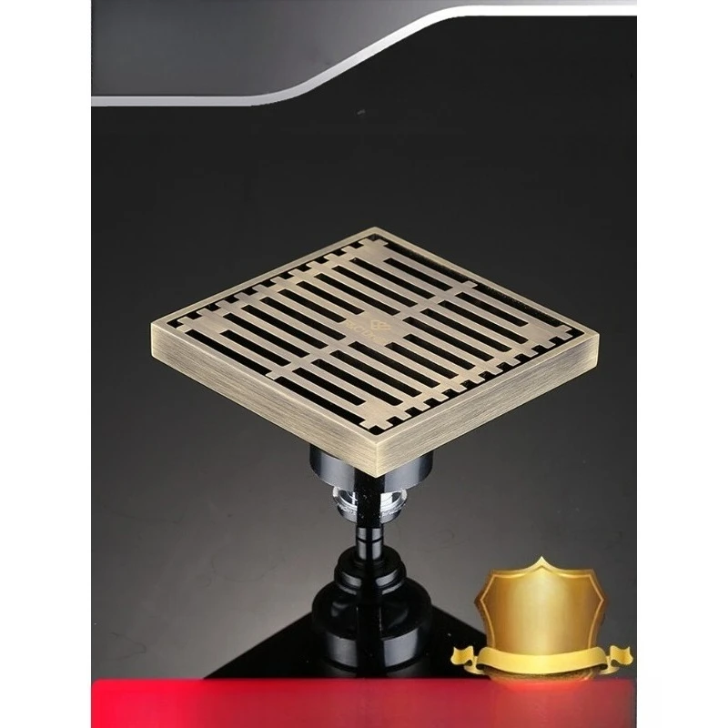 Full Copper Anti-odor Floor Drain To Prevent Backflow and Overflow; Magnetic Levitation for The Bathroom Shower.