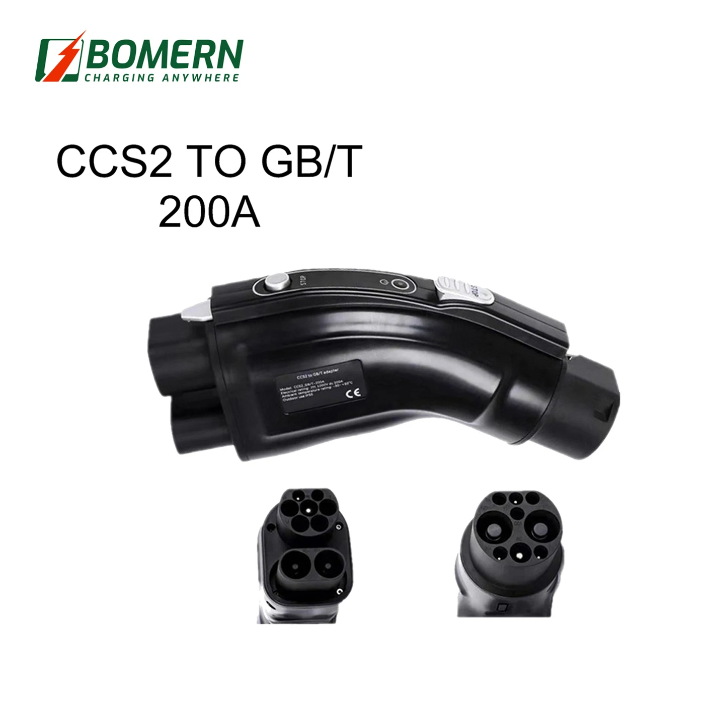 BOMERN DC ev charger adapter CCS2 to GBT 200A TUV CE ev DC adaptor