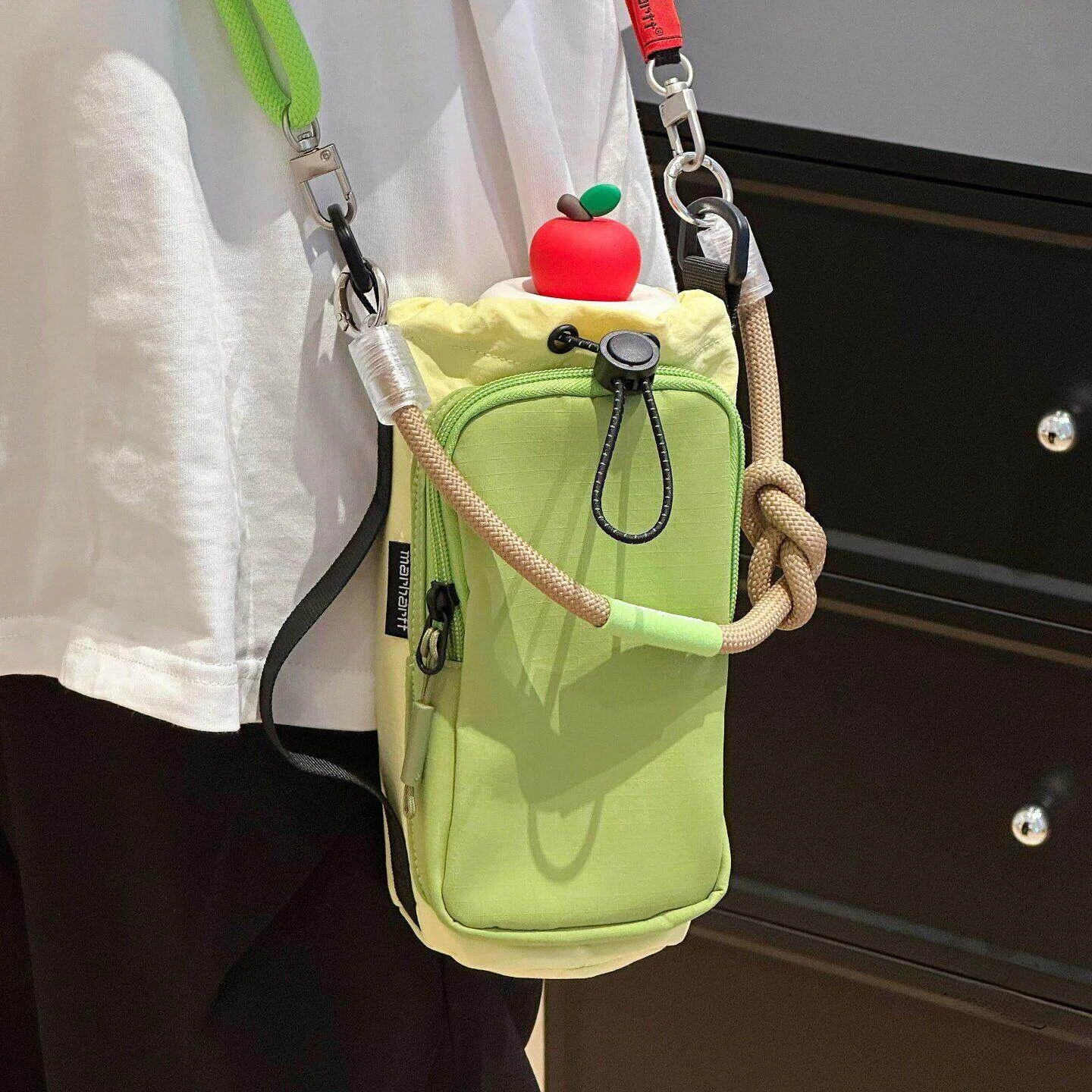 

Women's Crossbody Phone Bag Sports Water Bottle Bag Lightweight Mountain Biking Cycling Bag Casual Simple Style Canvas Material