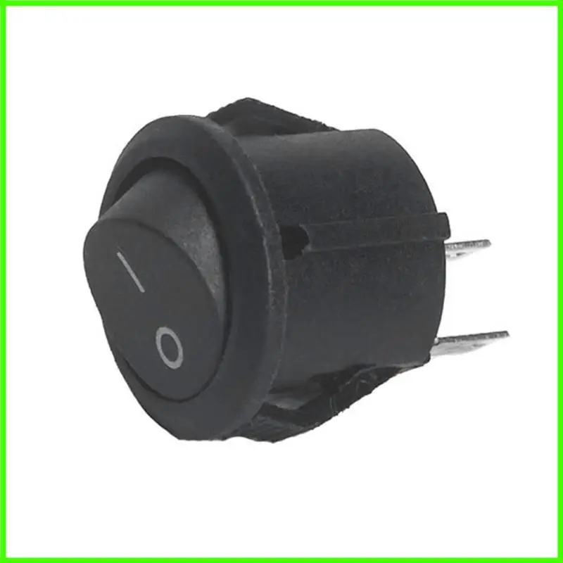 10pcs Rocker Switch Переключатель 12 В светодиодный светодиодный автомобиль автомобиль Auto Boat круглый/выключен SPST