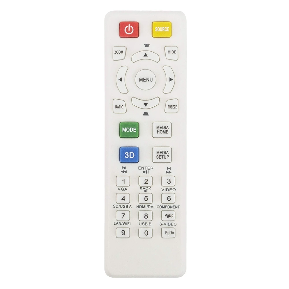 Replace Remote Control for Projector X115 X125H X135WH H6517ABD D602 D622DE145F EV-S62 HE-801K V31S X124PH X134PWH