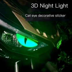 Colorful Night Light 3D Motorcycle Little Devil Cat Eye Stickers Suitable for Suzuki UY125 Little Cow Electric No. 9