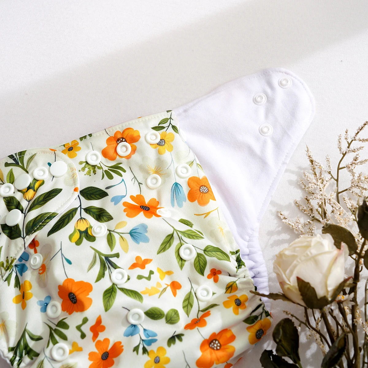 Elinfant 1 قطعة حفاضات جيب الطفل البيئية الطفل قابل للغسل وقابلة لإعادة الاستخدام القماش حفاضات الطفل صالح 3-15 كجم الطفل