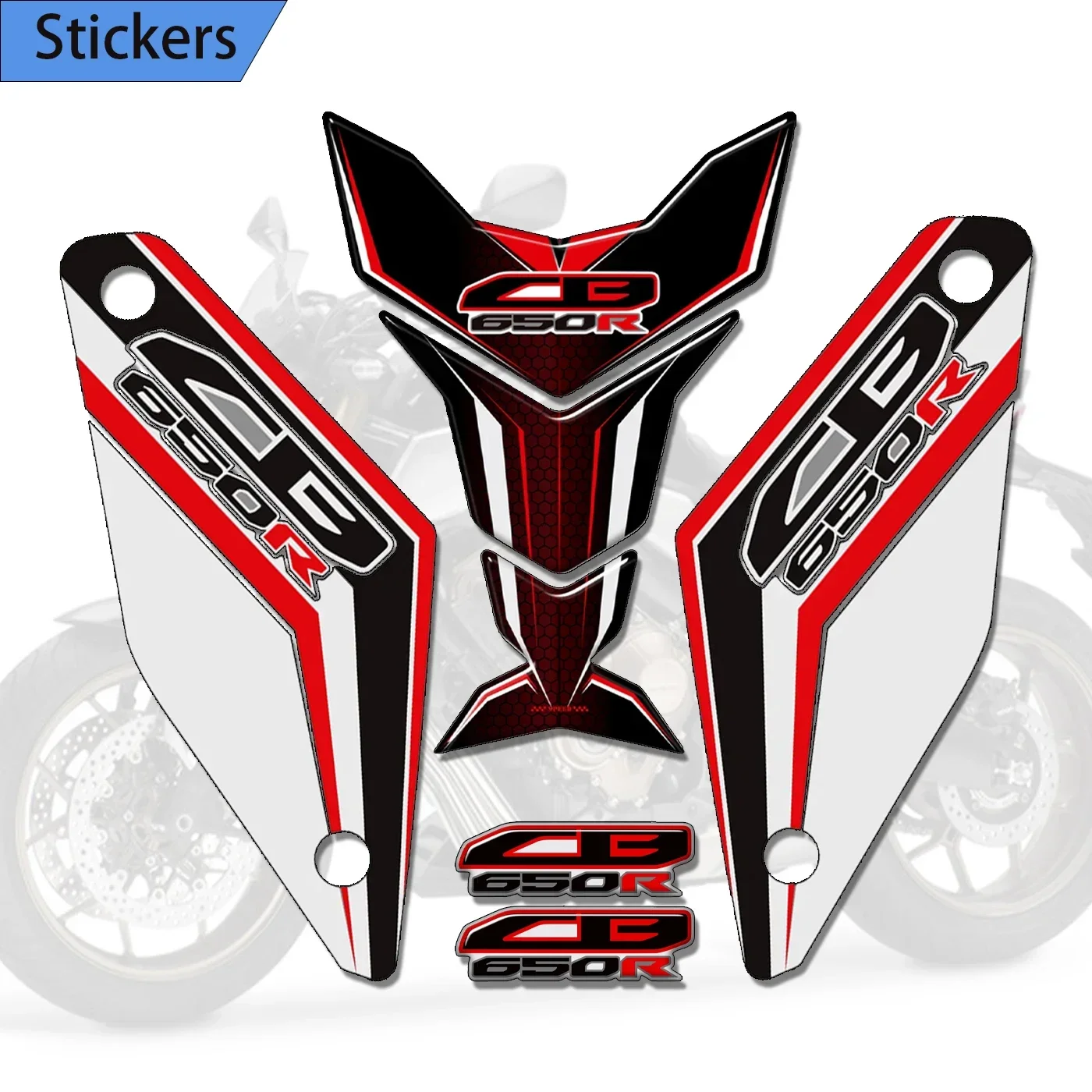 Motorcycle Grips Tank Pad Decals Gas Fuel Oil Kit Knee Protector 2018-2022 For Honda CB650R CB 650R 650 R