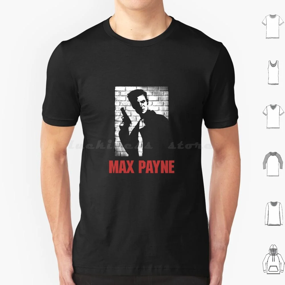 Camiseta Max Payne, camiseta fresca de algodón 6xl, Max Payne