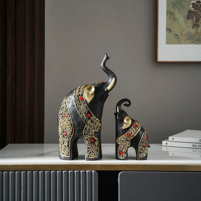 

Новая высококачественная роскошная ремесленная фигурка в китайском стиле, современный светлый роскошный декор для прихожей в гостиной