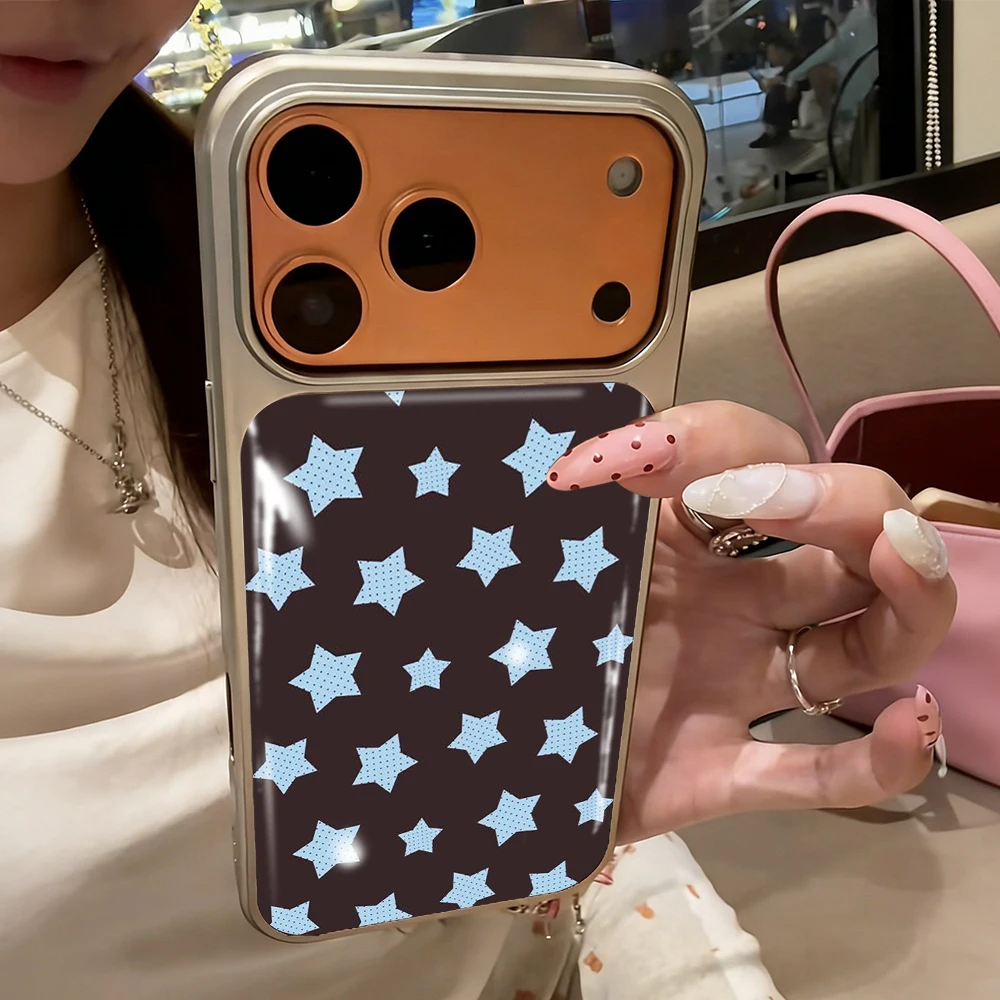 Neue bunte Sternen-Druckguss-INS-Hülle für iPhone 15 17 13 Pro Max Phone 11 12 ProMax 14 15 16 Plus Hüllen Stoßfeste Luxus-Coque – Detail 9