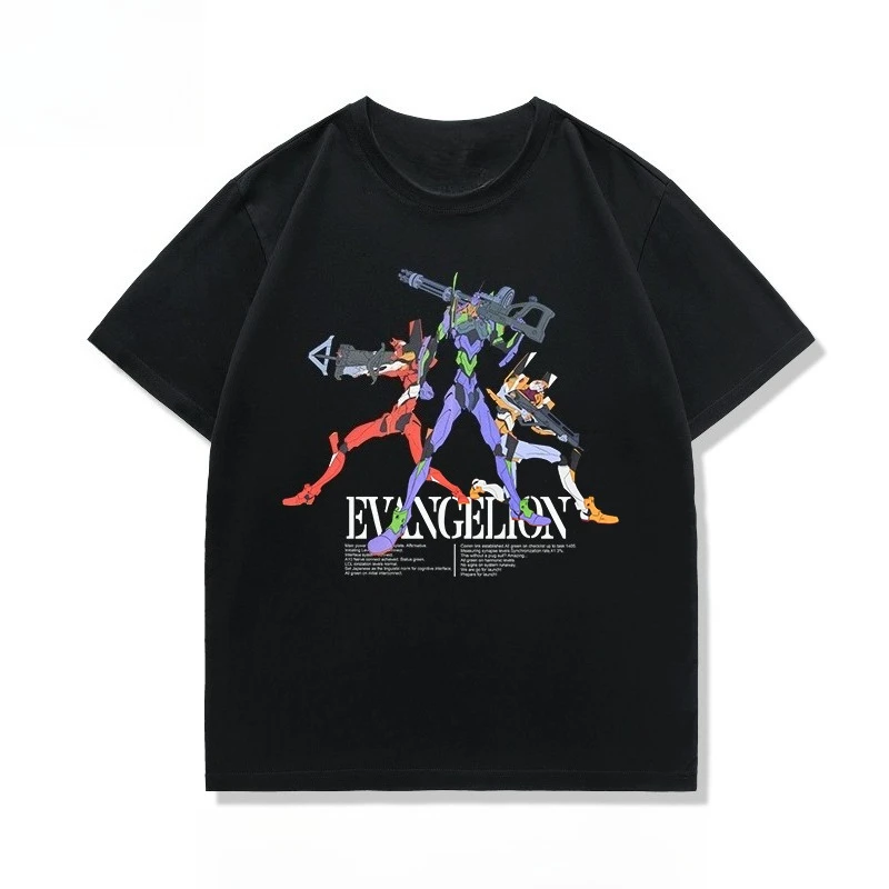 Neon Genesis Evangelion EVA Printed T-shirt Men's and Women's T-shirt Parent-Child Clothing Boy and Girl T-shirt 2026 Harajuku T