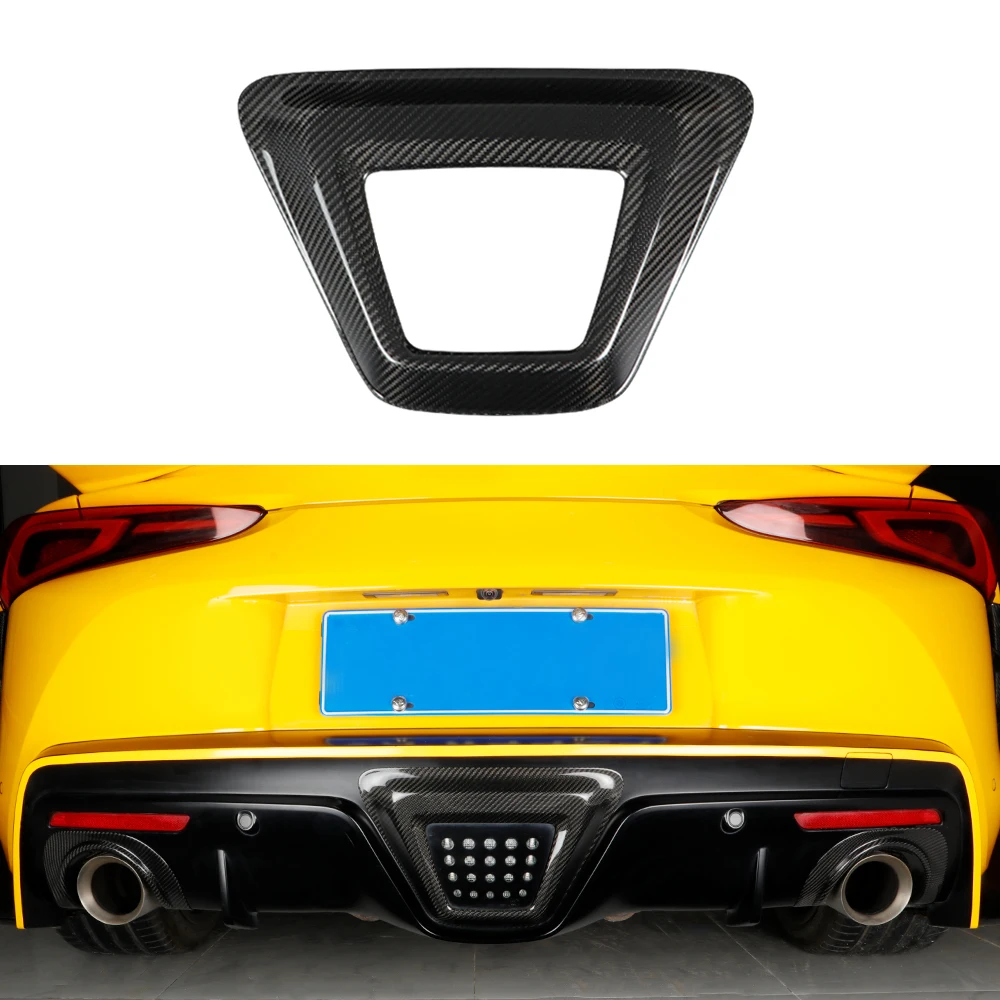 Carbon Fiber Rear Tail Light Lamp Trim Cover for Toyota Supra GR A90 MK5 Car Reverse Light Cover Exterior Light Guard Protection