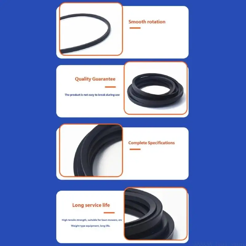 A2BE Efficient Rubber Mower Belt 135 Designed For 77260 77284 77287 And 041 1890 Improved Cutting execution