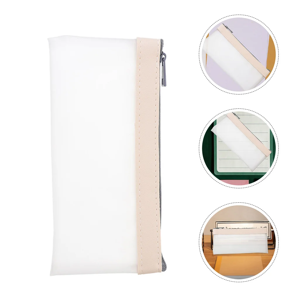 

2Pcs Clear Money Bag with Zipper Transparent Cash Pouch for Easy Storage of Cash Coins Bank Deposits Small