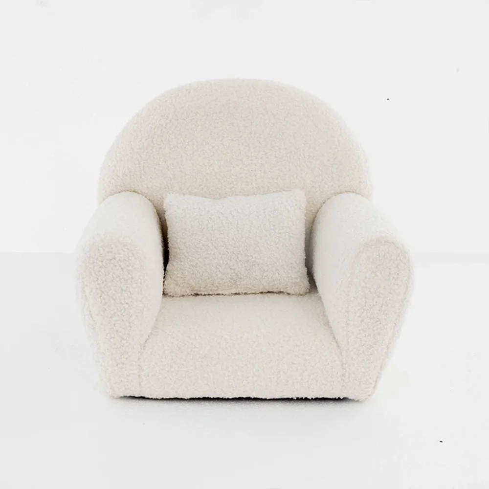 

Baby Photography Sofa Chair Props Studio Shooting Mini Posing Sofa Soft Solid Color Small Seat Creative Photo Props Accessories