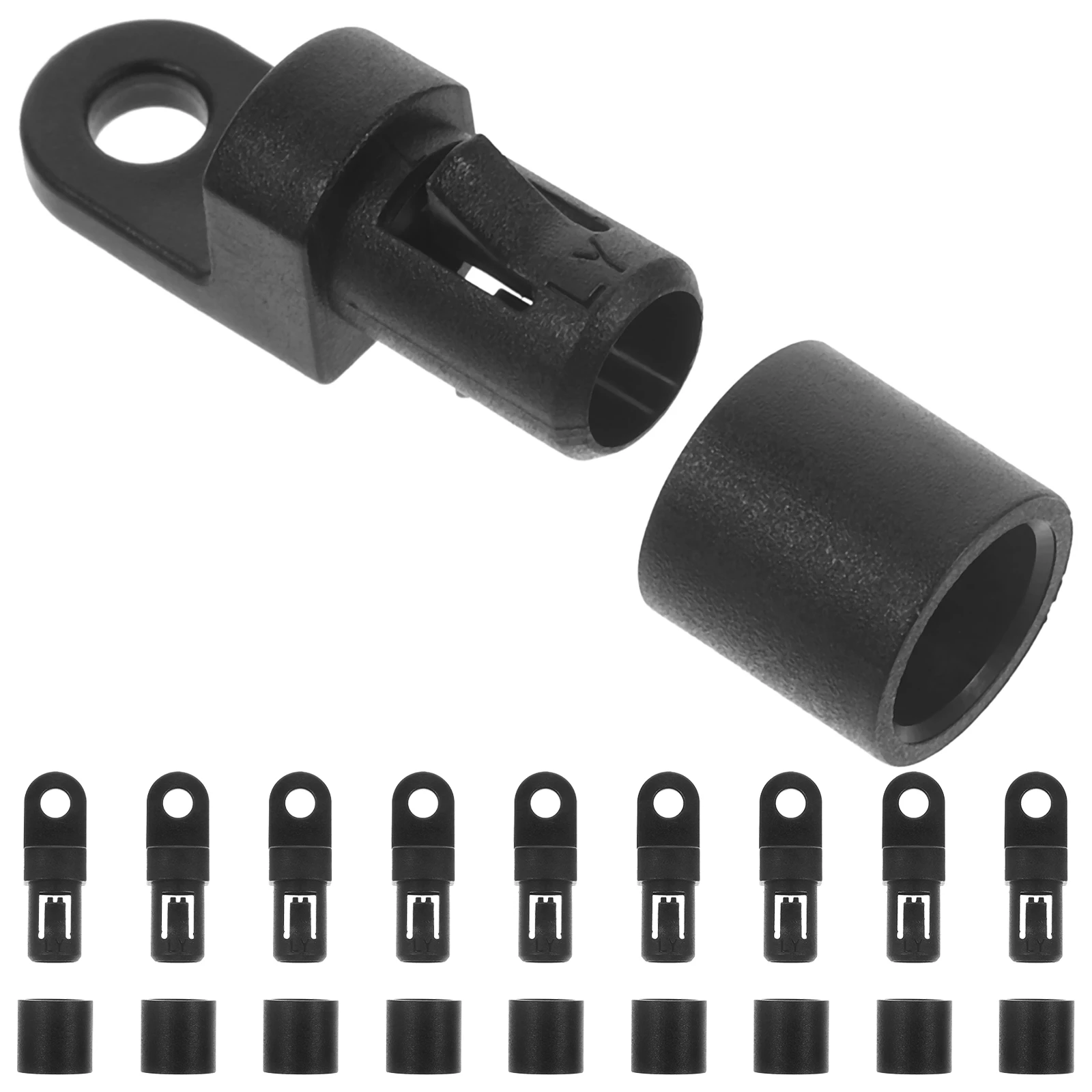 

10 Pcs Cord Fixed Buckle Bungee Cords Kayak Shock Marine Hooks Boat Elastic Cord Rope Hook Accessories Boat Rope Hook Water