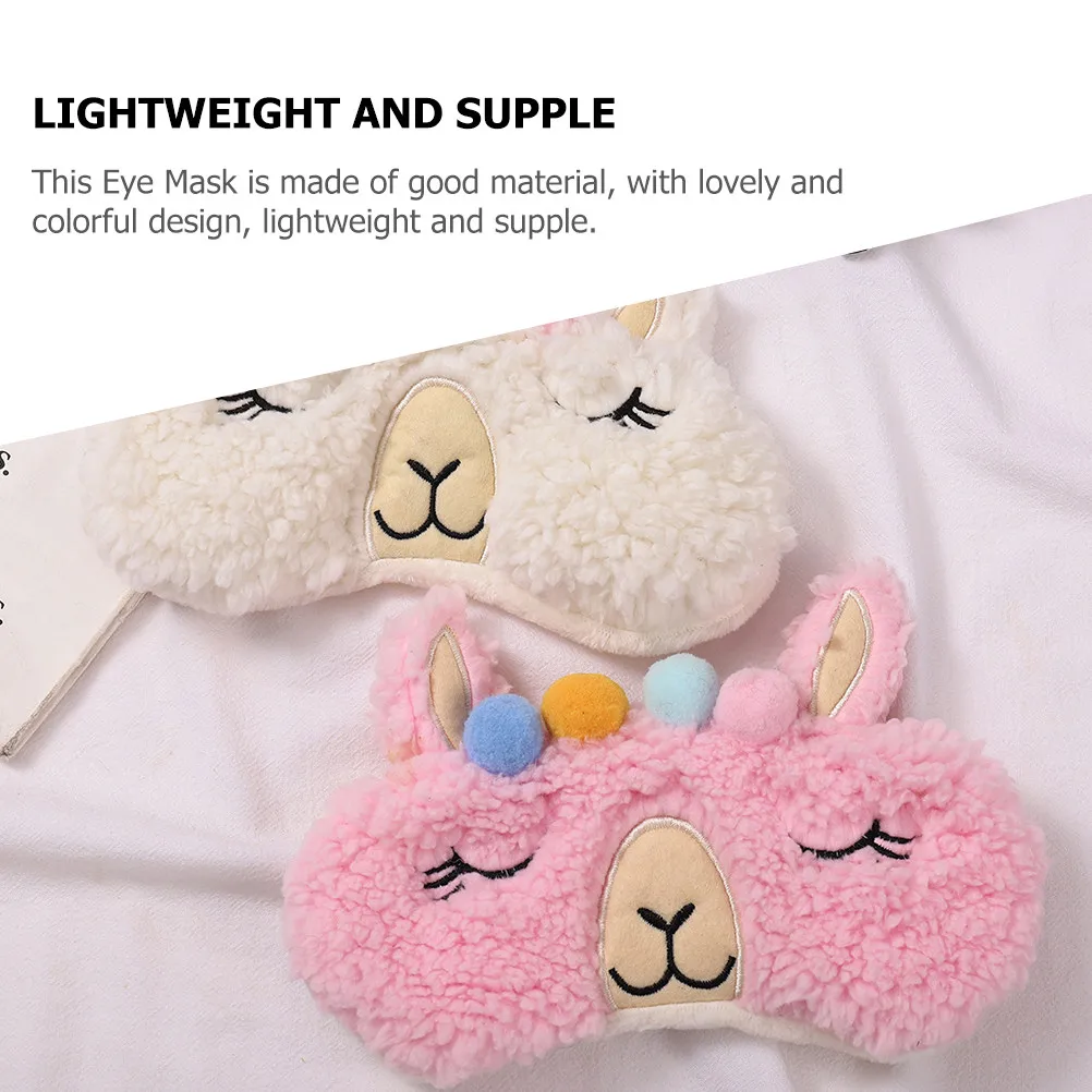 Sleep Eye Mask 2 Pack Colorful Cartoon Lightweight Soft Blindfold for Women Men Travel Home Hotel Train