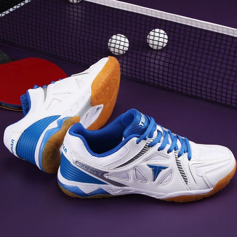 Chaussures de tennis de table coordonnantes unisexes, chaussures de terrain d'entraînement de badminton, chaussures athlétiques pour couples, hommes et femmes, bonne qualité, nouveau, 2024