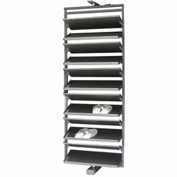 Bedroom Closet Wardrobe Soft Closing Rotating Shoe Holder Revolving Shoe Rack Storage Organizer