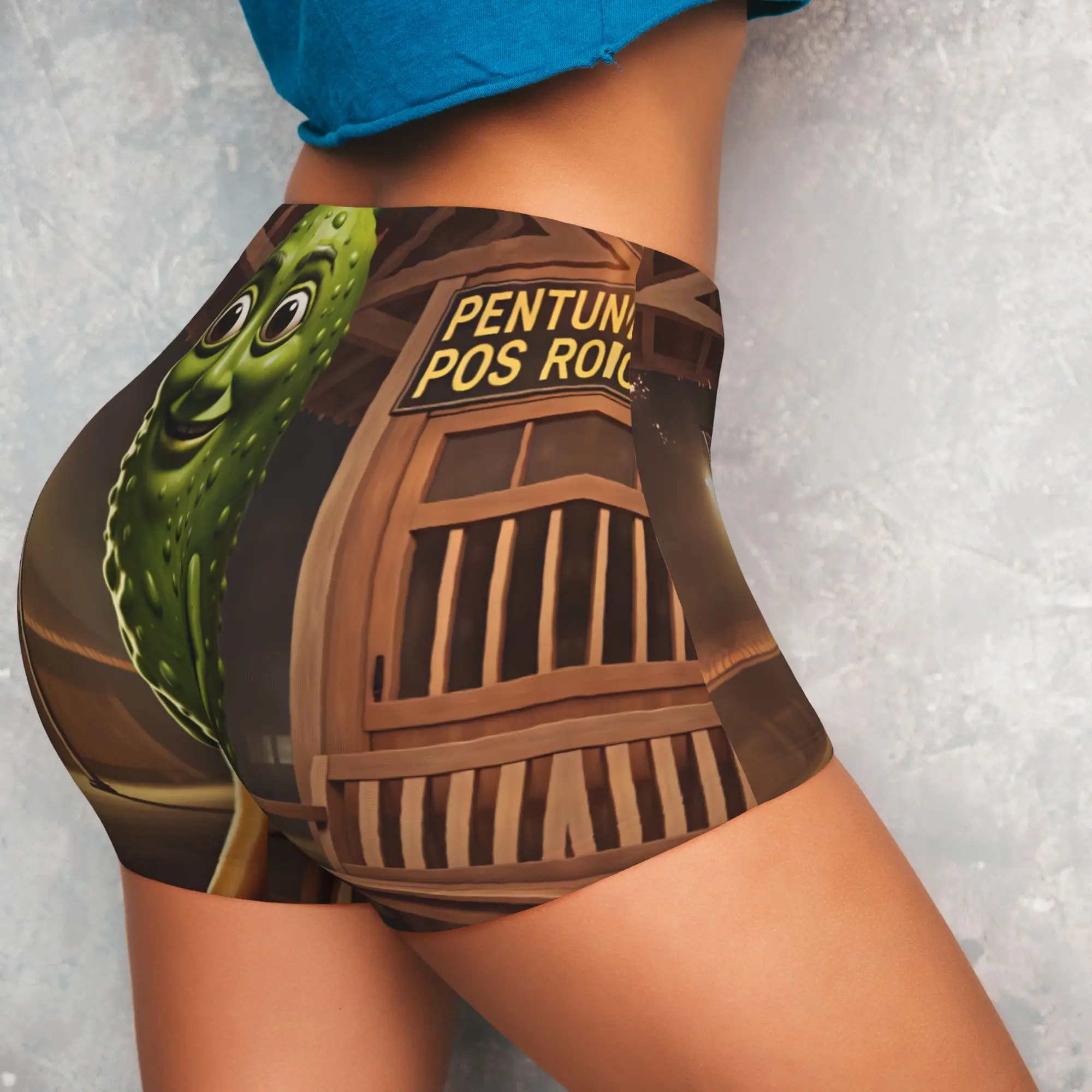 Custom Funny 67 Tung Sahur Italian Brainrot Gym Volleyball Biker Shorts for Women  Workout Yoga Shorts