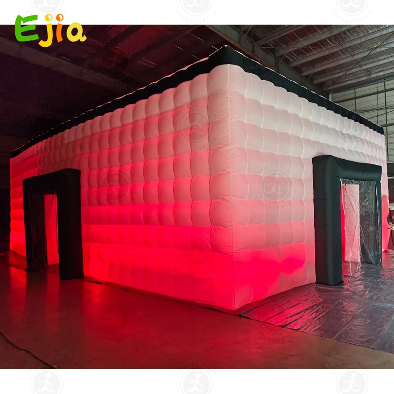 

Commerical Inflatable Night Club Party Cube Tent Portable Inflatable Nightclub Inflatable-Nightclub With RGB LED Lights