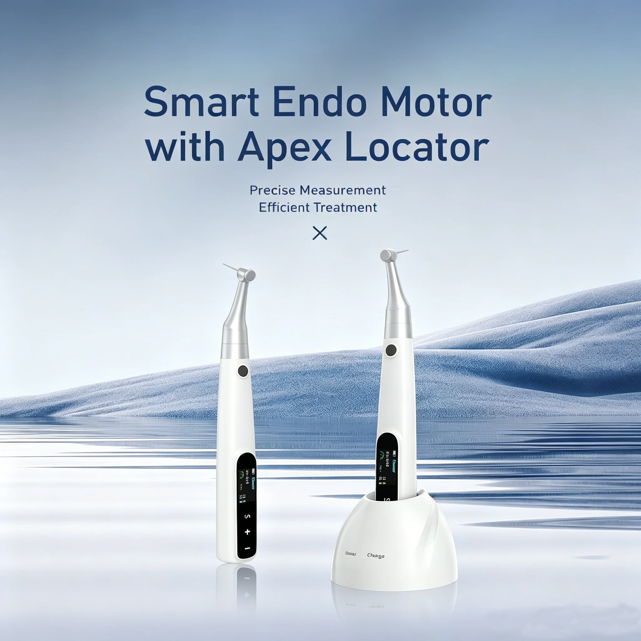 2-In-1 Endodontic Motor With Integrated Apex Locator 360° Rotating Contra Angle Multi Functional Dental Device For Root Canal