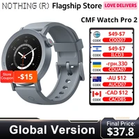 CMF by Nothing Watch Pro 2 Versión Global CALLS BLUETOOTH Pantalla AMOLED de 1,32 pulgadas 60 FPS 11 días de duración de la batería Monitores SpO2 GPS